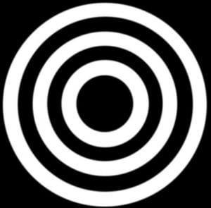 rêve cercle spirale noir et blanc