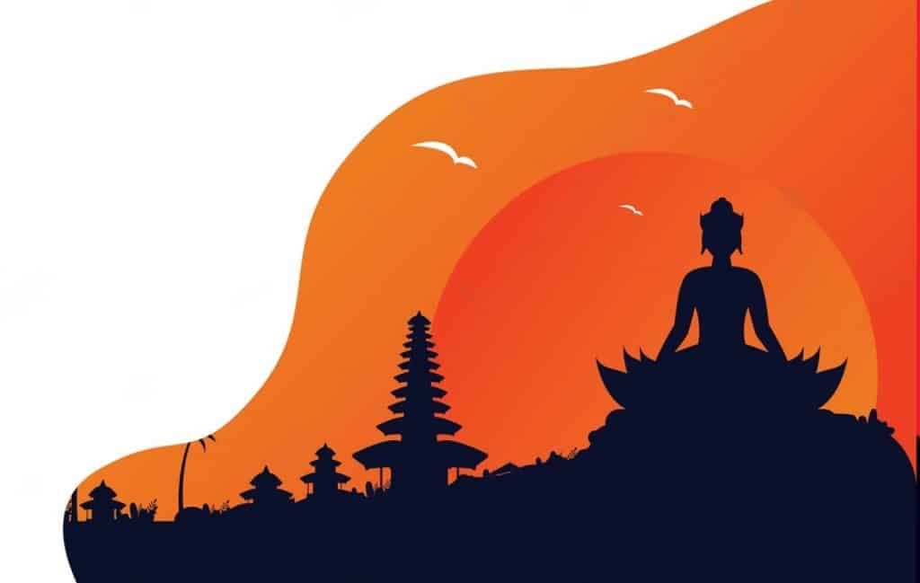 Nyepi, le jour du silence à Bali en indonésie avec de la méditation