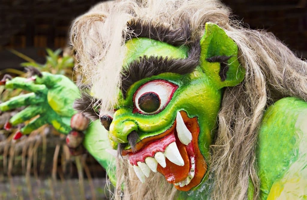 ogoh ogoh les demons à Bali pour le Nyepi, le nouvel an balinais
